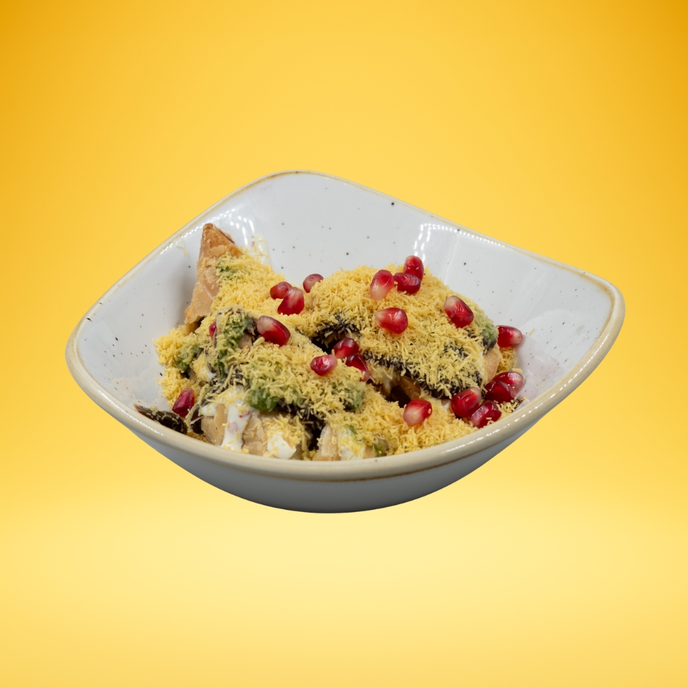 Veg Samosa Chaat