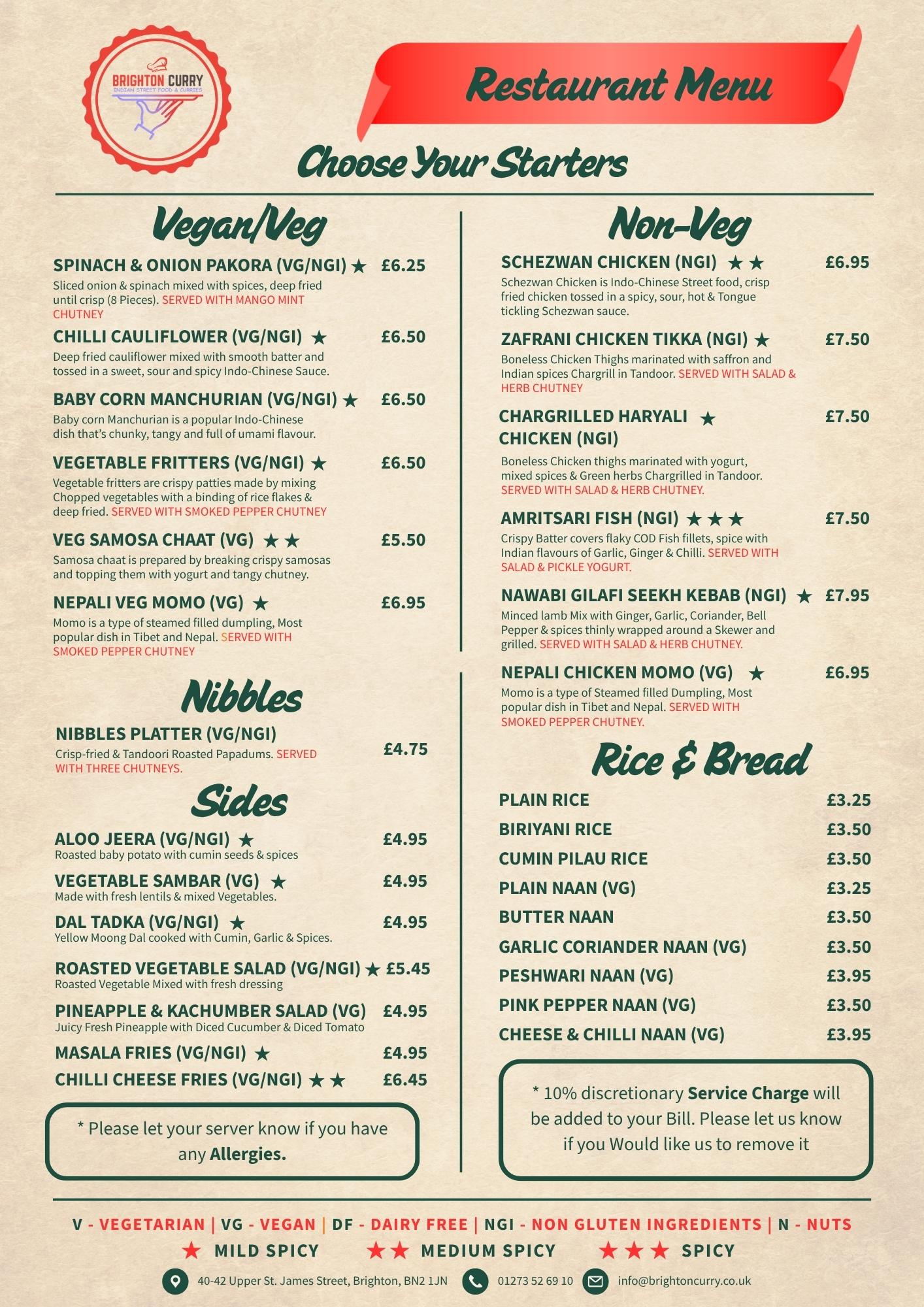 Restaurant Menu Page 01